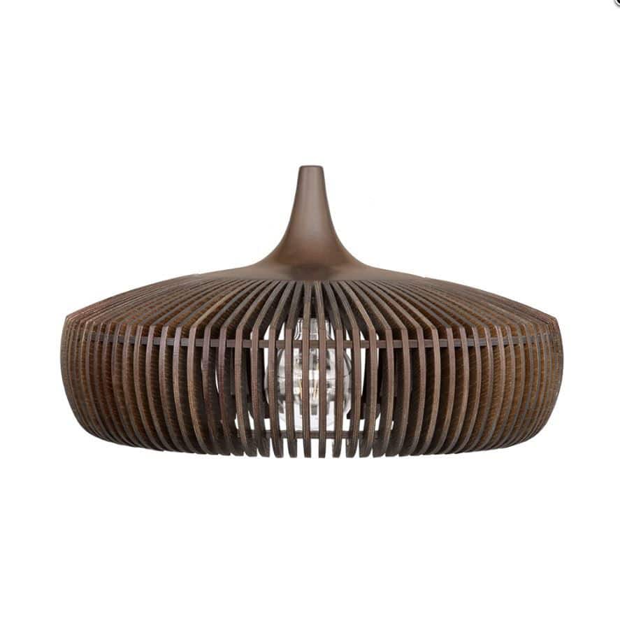 Clava Dine Wood Lampeskærm - Mørk Eg - Ø:43 cm - Umage